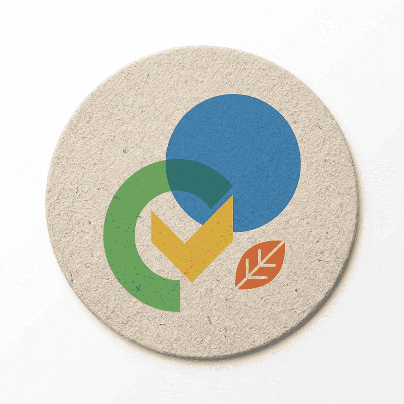 Pulpboard Coaster — 3.5" Round, Restaurant