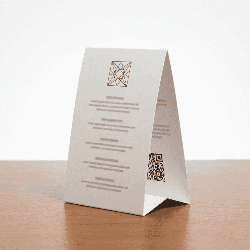 Table Tent — 4"x6" Folded, Custom Print